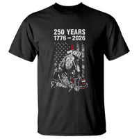 Fireman 250 Years of America T Shirt Firefighter Red US Patriotic 4th Of July