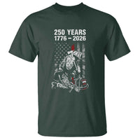Fireman 250 Years of America T Shirt Firefighter Red US Patriotic 4th Of July