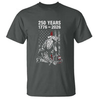 Fireman 250 Years of America T Shirt Firefighter Red US Patriotic 4th Of July