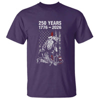 Fireman 250 Years of America T Shirt Firefighter Red US Patriotic 4th Of July