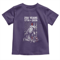 Fireman 250 Years of America Toddler T Shirt Firefighter Red US Patriotic 4th Of July