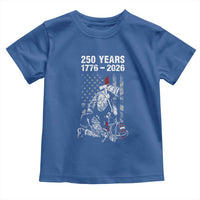 Fireman 250 Years of America Toddler T Shirt Firefighter Red US Patriotic 4th Of July