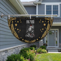 Fireman 250 Years of America Patriotic Fan Flag Firefighter Red US 4th Of July