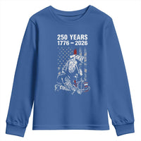 Fireman 250 Years of America Youth Sweatshirt Firefighter Red US Patriotic 4th Of July