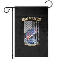 America 250th Fishing Garden Flag Patriotic Fisherman American Flag