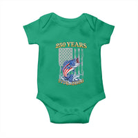 America 250th Fishing Baby Onesie Patriotic Fisherman American Flag