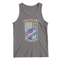 America 250th Fishing Tank Top Patriotic Fisherman American Flag