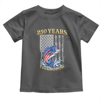 America 250th Fishing Toddler T Shirt Patriotic Fisherman American Flag