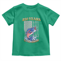 America 250th Fishing Toddler T Shirt Patriotic Fisherman American Flag