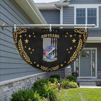 250th Anniversary USA Fishing Patriotic Fan Flag Fisherman American Flag