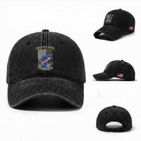 America 250th Fishing Washed Cotton Baseball Cap Patriotic Fisherman American Flag