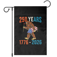 Bigfoot America 250 Garden Flag Funny Sasquatch American Flag Fireworks Fourth of July