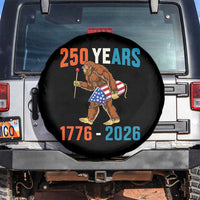 Bigfoot America 250 Spare Tire Cover Funny Sasquatch American Flag Fireworks Fourth of July