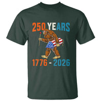 Bigfoot America 250 T Shirt Funny Sasquatch American Flag Fireworks Fourth of July