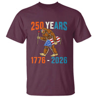 Bigfoot America 250 T Shirt Funny Sasquatch American Flag Fireworks Fourth of July