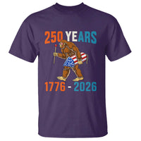 Bigfoot America 250 T Shirt Funny Sasquatch American Flag Fireworks Fourth of July