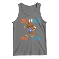 Bigfoot America 250 Tank Top Funny Sasquatch American Flag Fireworks Fourth of July