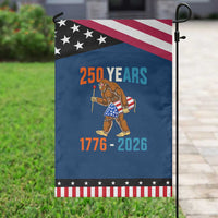 Bigfoot America 250 Patriotic Garden Flag Funny Sasquatch American Flag Fireworks Fourth of July