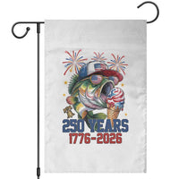 America 250th Fishing Garden Flag Patriotic Bass Fish American Flag