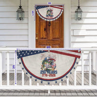 America 250th Fishing Patriotic Fan Flag Bass Fish American Flag