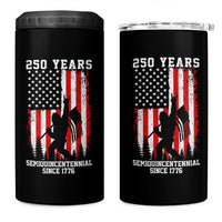 250th Anniversary USA 4 in 1 Can Cooler Tumbler Bigfoot Patriotic American USA Flag