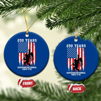 250th Anniversary USA Ceramic Ornament Bigfoot Patriotic American USA Flag