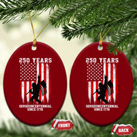 250th Anniversary USA Ceramic Ornament Bigfoot Patriotic American USA Flag