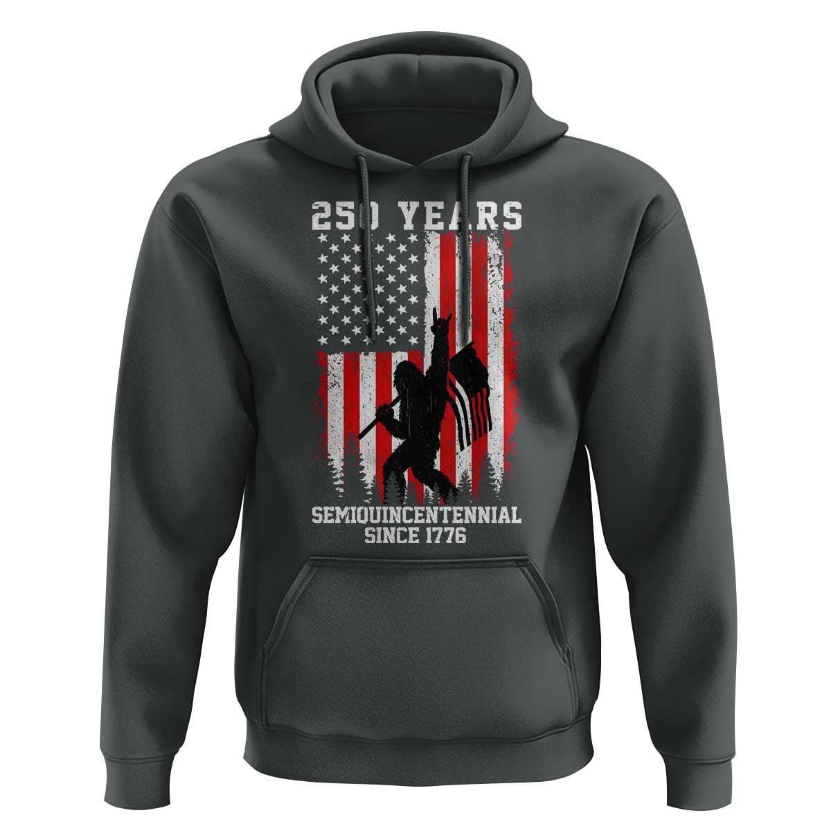 250th Anniversary USA Hoodie Bigfoot Patriotic American USA Flag