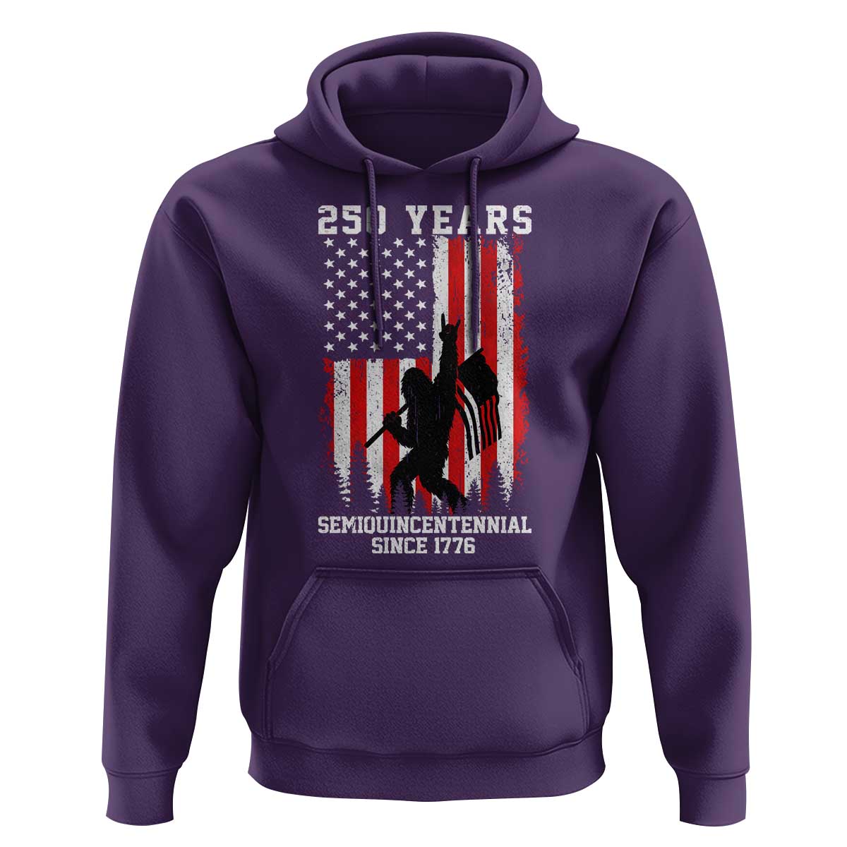 250th Anniversary USA Hoodie Bigfoot Patriotic American USA Flag