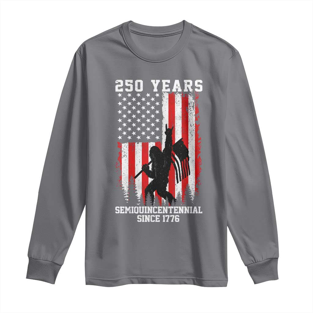 250th Anniversary USA Long Sleeve Shirt Bigfoot Patriotic American USA Flag