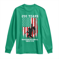 250th Anniversary USA Long Sleeve Shirt Bigfoot Patriotic American USA Flag