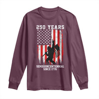 250th Anniversary USA Long Sleeve Shirt Bigfoot Patriotic American USA Flag