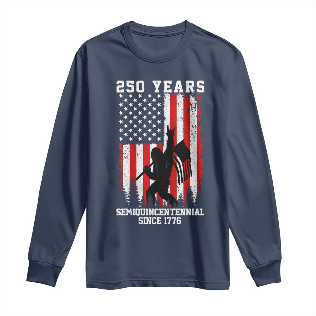 250th Anniversary USA Long Sleeve Shirt Bigfoot Patriotic American USA Flag