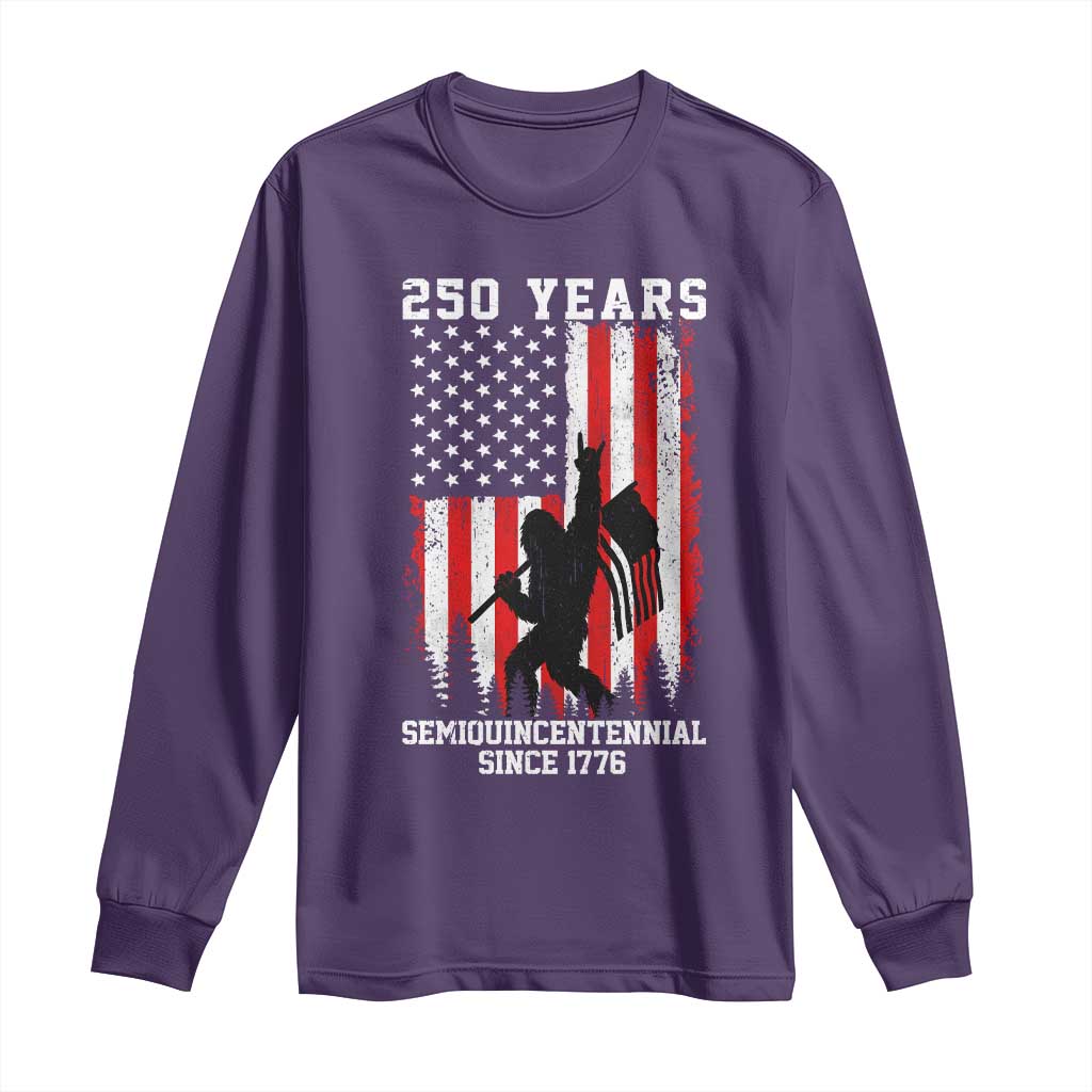 250th Anniversary USA Long Sleeve Shirt Bigfoot Patriotic American USA Flag