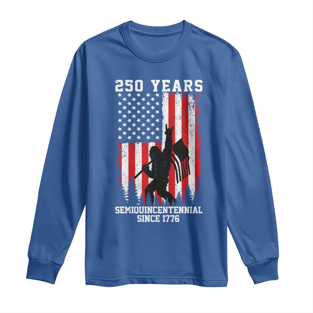 250th Anniversary USA Long Sleeve Shirt Bigfoot Patriotic American USA Flag