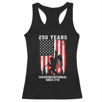250th Anniversary USA Racerback Tank Top Bigfoot Patriotic American USA Flag