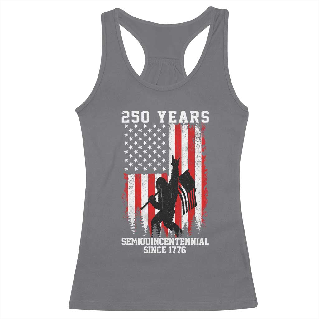 250th Anniversary USA Racerback Tank Top Bigfoot Patriotic American USA Flag