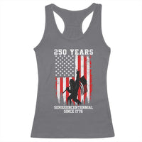 250th Anniversary USA Racerback Tank Top Bigfoot Patriotic American USA Flag