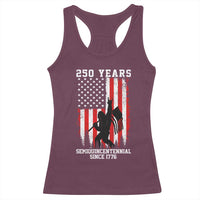 250th Anniversary USA Racerback Tank Top Bigfoot Patriotic American USA Flag