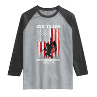250th Anniversary USA Raglan Shirt Bigfoot Patriotic American USA Flag