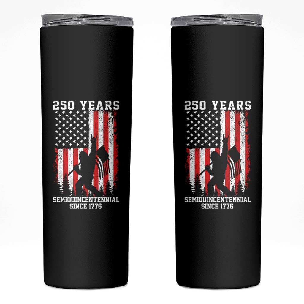 250th Anniversary USA Skinny Tumbler Bigfoot Patriotic American USA Flag