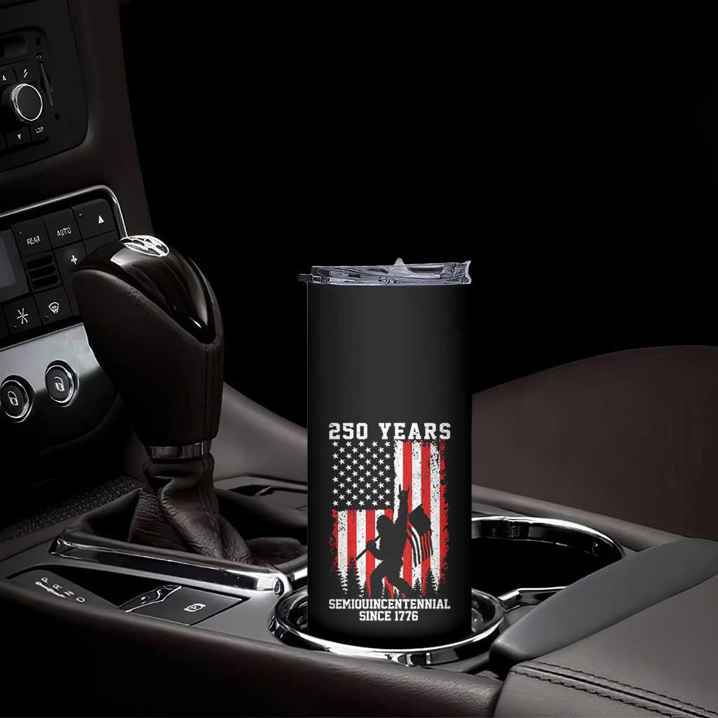250th Anniversary USA Skinny Tumbler Bigfoot Patriotic American USA Flag