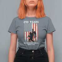 250th Anniversary USA T Shirt For Women Bigfoot Patriotic American USA Flag