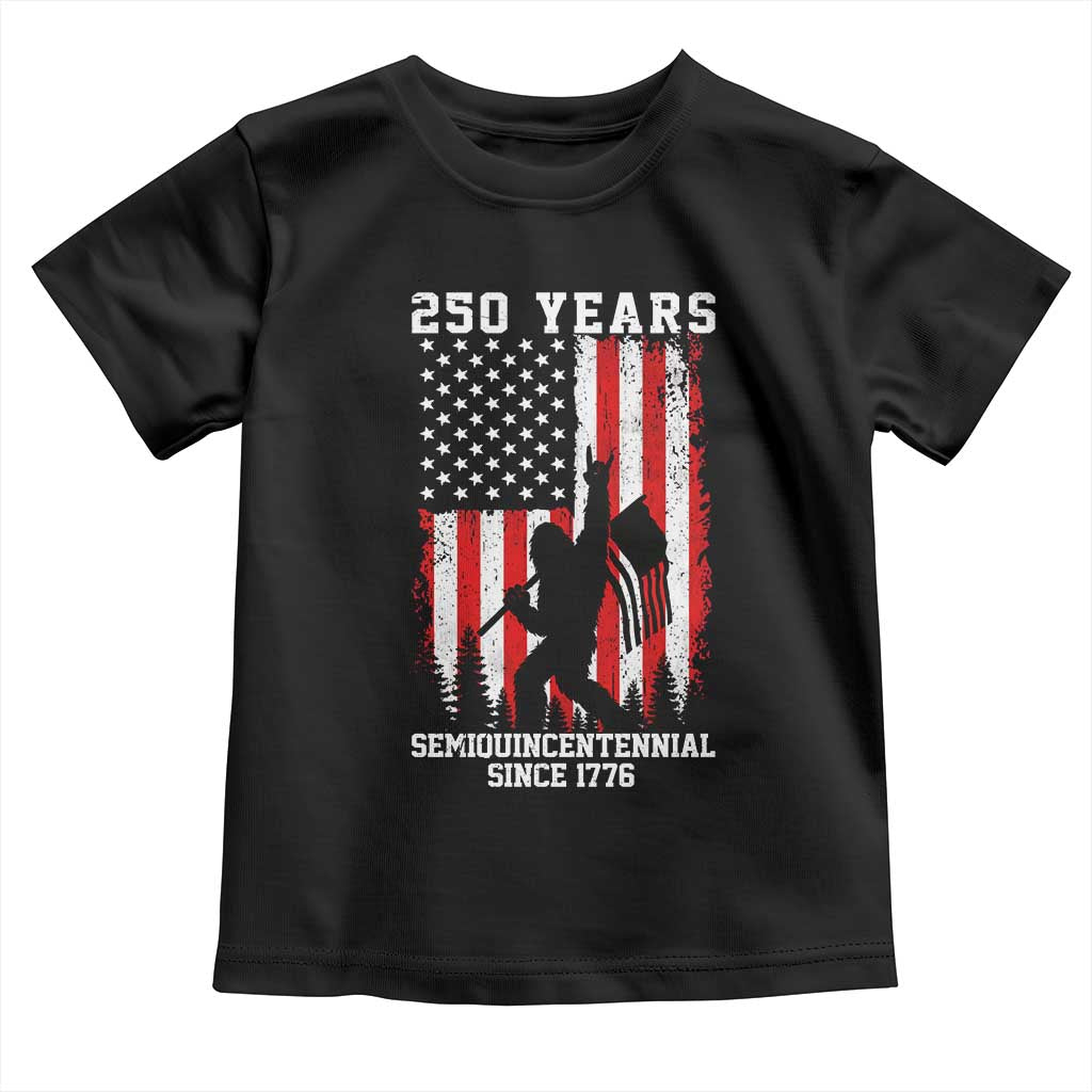 250th Anniversary USA Toddler T Shirt Bigfoot Patriotic American USA Flag
