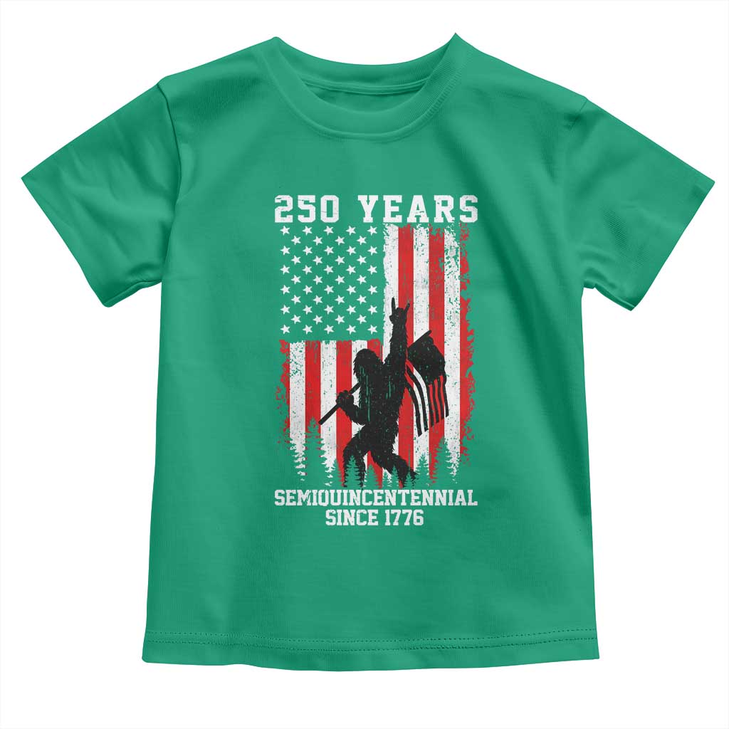 250th Anniversary USA Toddler T Shirt Bigfoot Patriotic American USA Flag