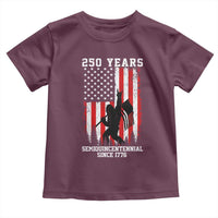 250th Anniversary USA Toddler T Shirt Bigfoot Patriotic American USA Flag