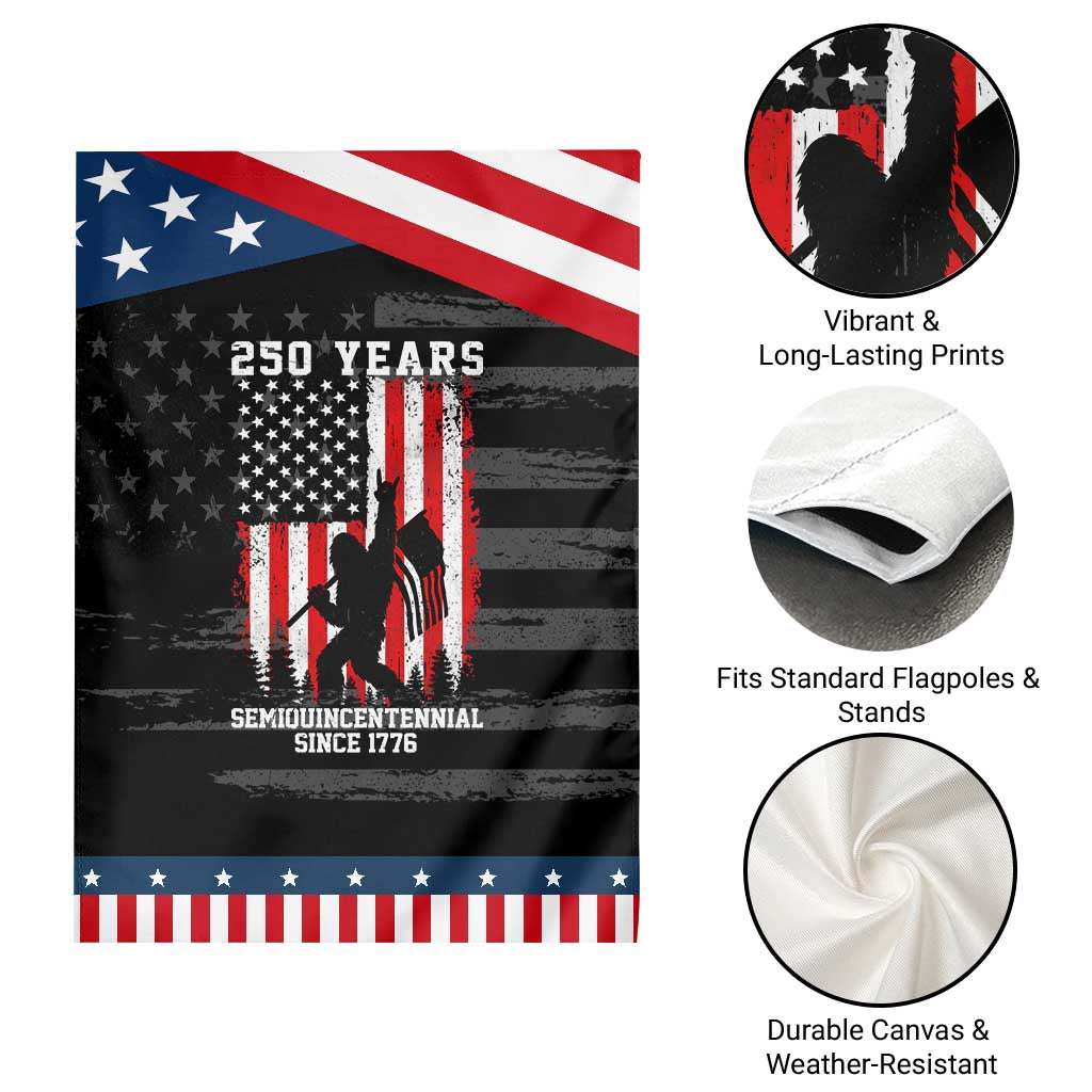 250th Anniversary USA Patriotic Garden Flag Bigfoot Patriotic American USA Flag