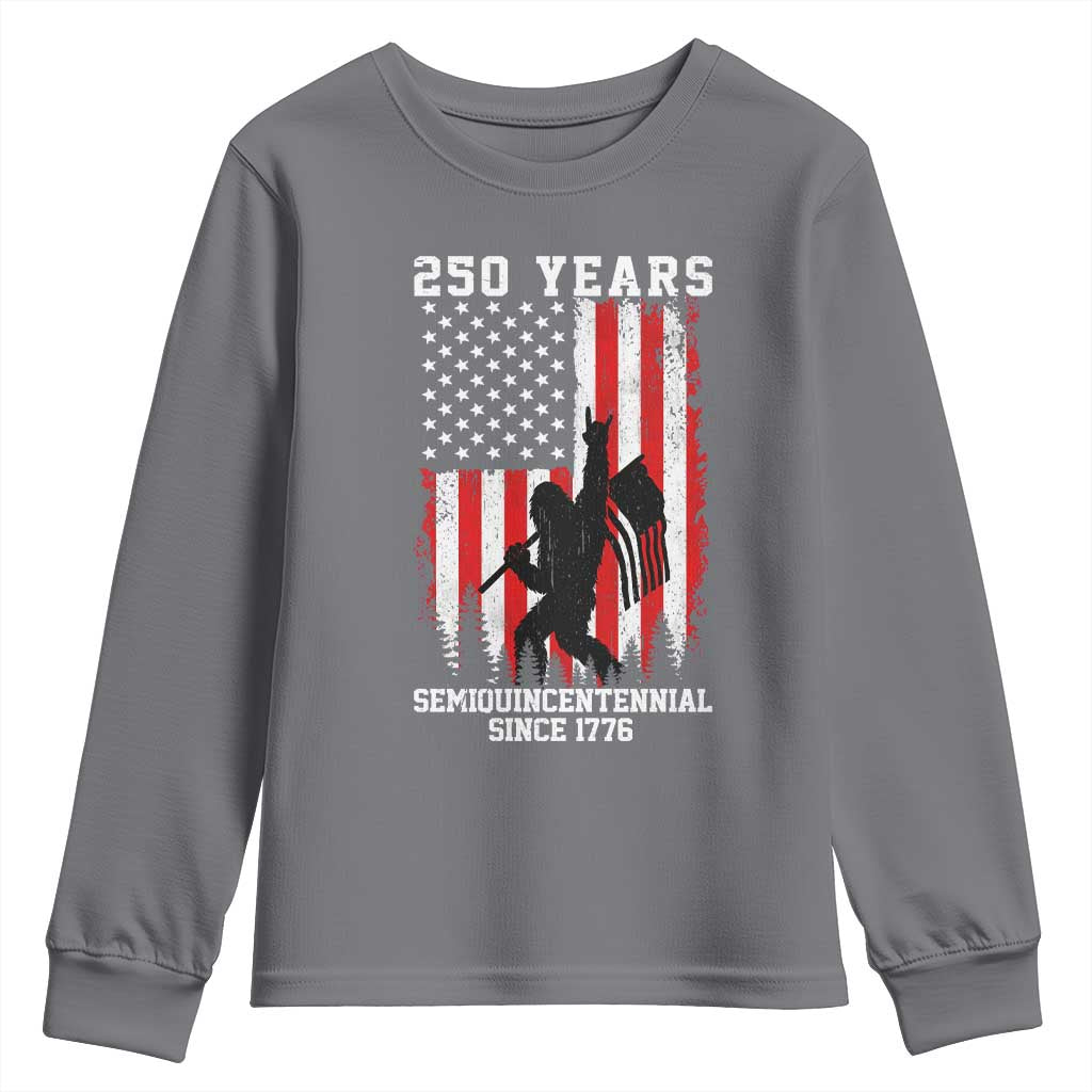 250th Anniversary USA Youth Sweatshirt Bigfoot Patriotic American USA Flag