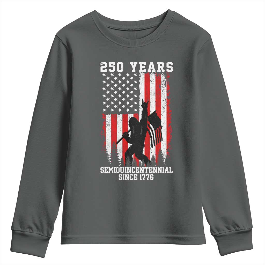 250th Anniversary USA Youth Sweatshirt Bigfoot Patriotic American USA Flag