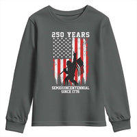 250th Anniversary USA Youth Sweatshirt Bigfoot Patriotic American USA Flag